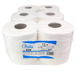 Papier toaletowy JUMBO 12 rolek 2w 100m Vella