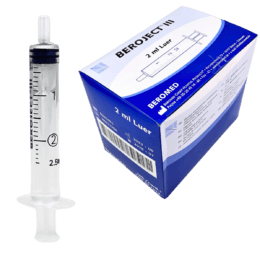 Strzykawki 3 częściowe Luer 2ml Beroject III KDM