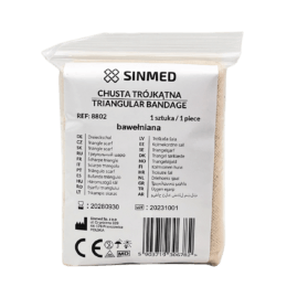 Chusta trójkątna bawełniana 100% Sinmed 1szt