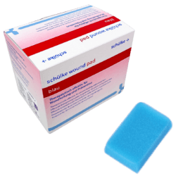 Gąbka do oczyszczania ran niebieska Wound Pad BLUE 10szt. Schulke