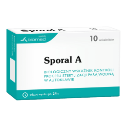 Biologiczne testy do sterylizacji Sporal A 10szt. Biomed