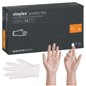 Rękawiczki winylowe bezpudrowe Vinylex Powder Free Mercator Medical