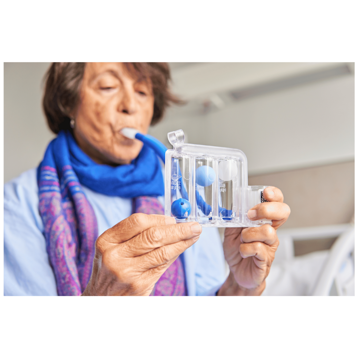 Aparat do ćwiczeń oddechu spirometr Plasti-med - obrazek 4