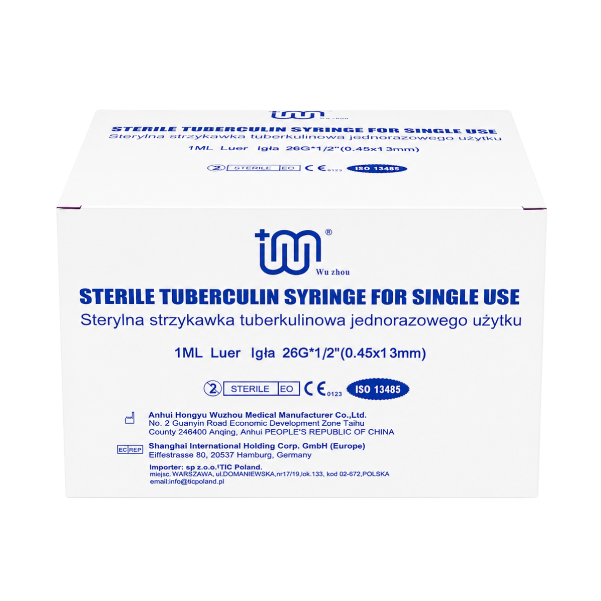 Strzykawki tuberkulinowe 1ml z igla