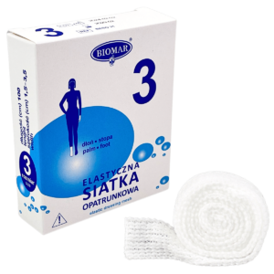 Elastyczna siatka opatrunkowa BIOMAR - 3 cm x 1 m