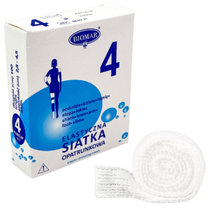 Elastyczna siatka opatrunkowa BIOMAR - 4 cm x 1 m