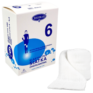 Elastyczna siatka opatrunkowa BIOMAR - 6 cm x 1 m