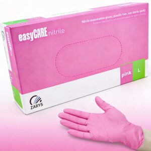 Rękawiczki Nitrylowe easyCARE Różowe L