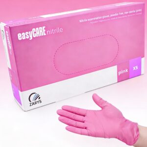 Rękawiczki Nitrylowe easyCARE Różowe XS