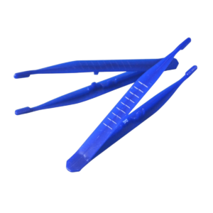 Pęseta plastikowa niesterylna – niebieska