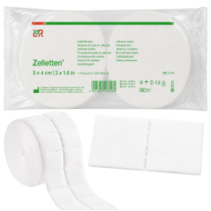 Waciki bezpyłowe w rolce 5x4cm 1000szt Zelletten Lohmann&Rauscher