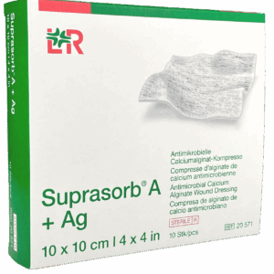 Opatrunek z alginianu wapnia ze srebrem Suprasorb A + Ag Lohmann&Rauscher