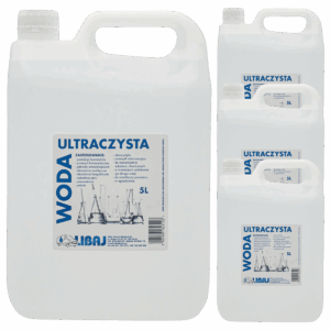 4x Woda ultraczysta destylowana 5l Libaj