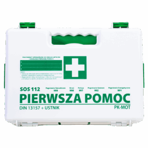 Przenośna apteczka zakładowa z wieszakiem K-13.2 DIN 13157 PK-MOT