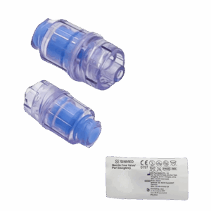 Port bezigłowy infuzyjny niebieski 1szt. Sinmed