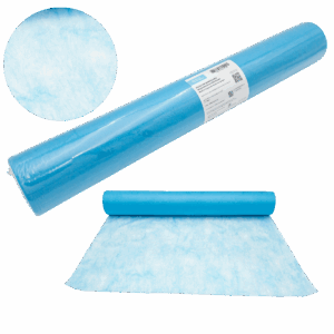 Podkład medyczny kosmetyczny 60cm x 50m NIEBIESKI prześcieradło na rolce