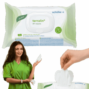 Chusteczki nawilżane do dezynfekcji z alkoholem Terralin AF 200szt Schulke