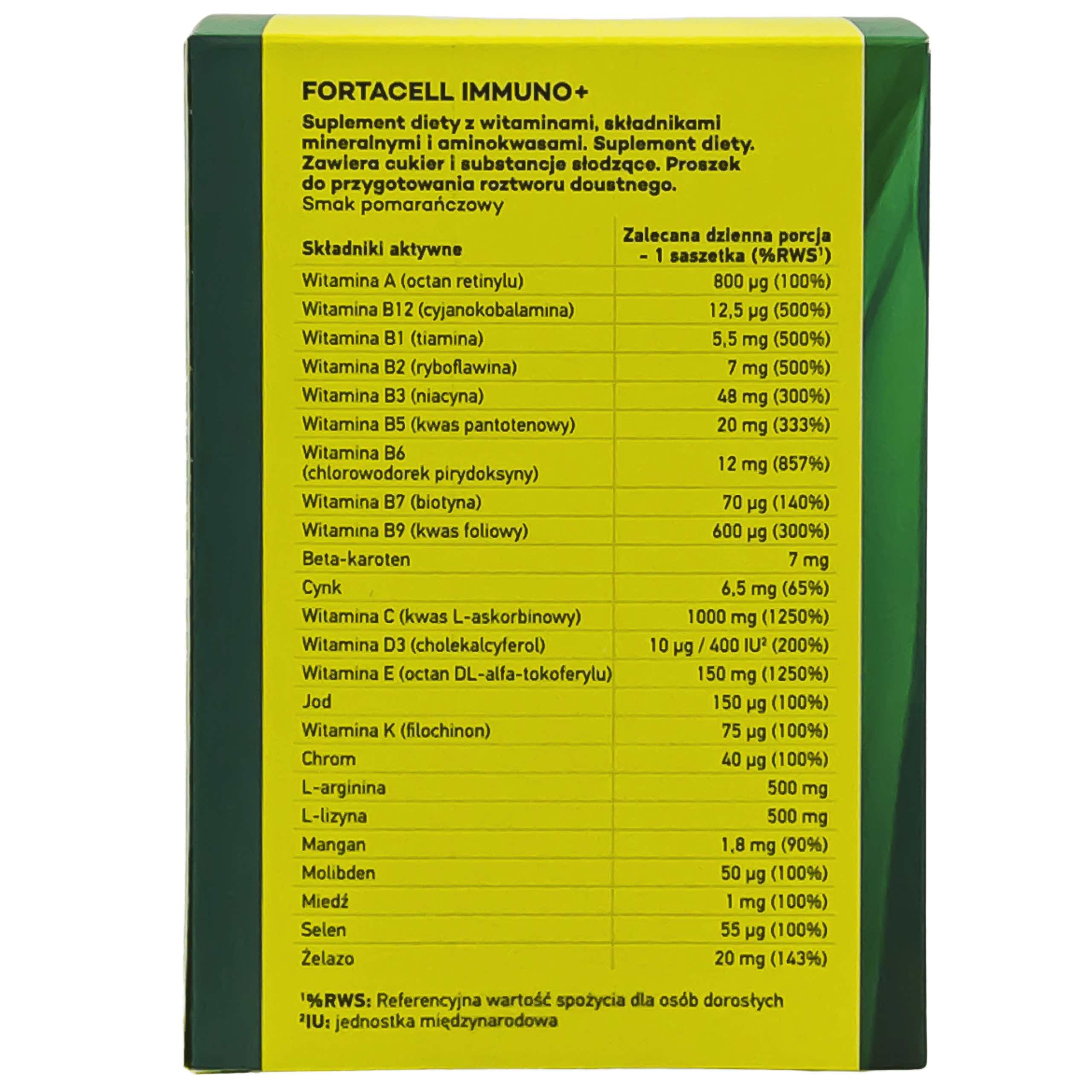 FortaCell Immuno+ 10 saszetek Goodwill