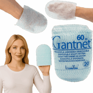 Myjka rękawica do mycia ciała z mydłem 15,5x20cm 20szt Gantnet