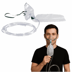 Maska tlenowa do podawania tlenu z workiem i drenem Intergos