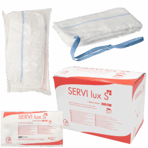 Serwety operacyjne z gazy 45cmx45cm sterylne z tasiemką 17N 8W 10x2szt SERVIlux S