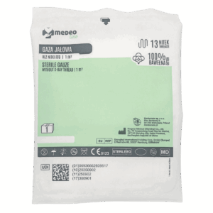Gaza jałowa opatrunkowa kompres 1m2 1szt Medeoline