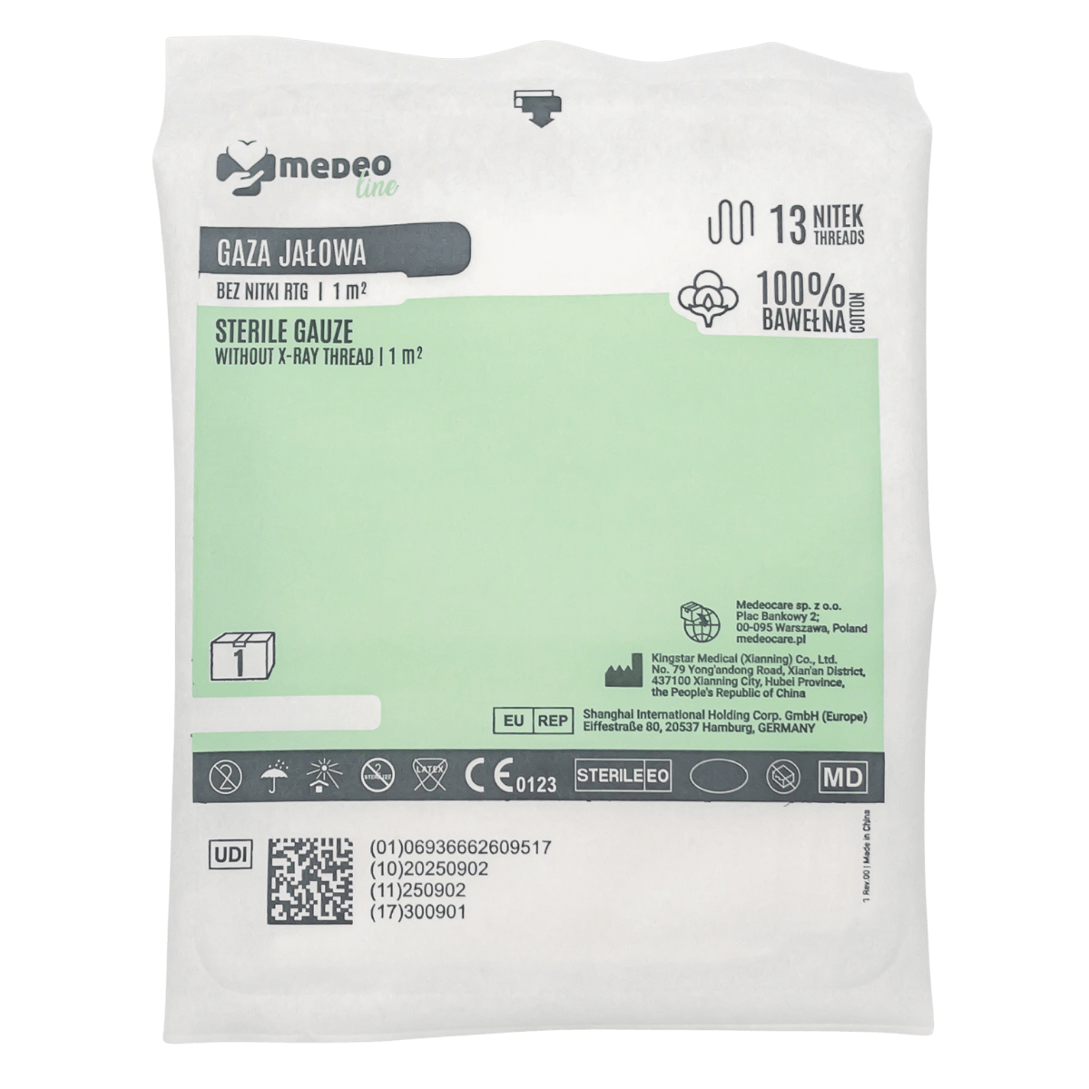 Gaza jalowa 1m2 1szt MedeoLine