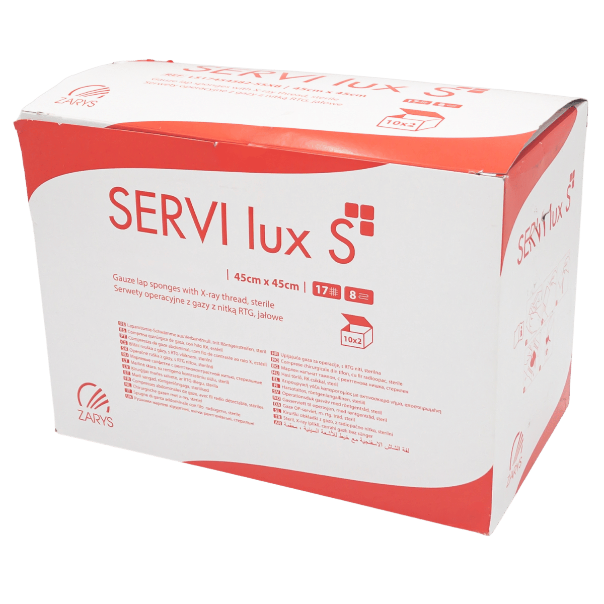 Serwety operacyjne z gazy SERVIlux S