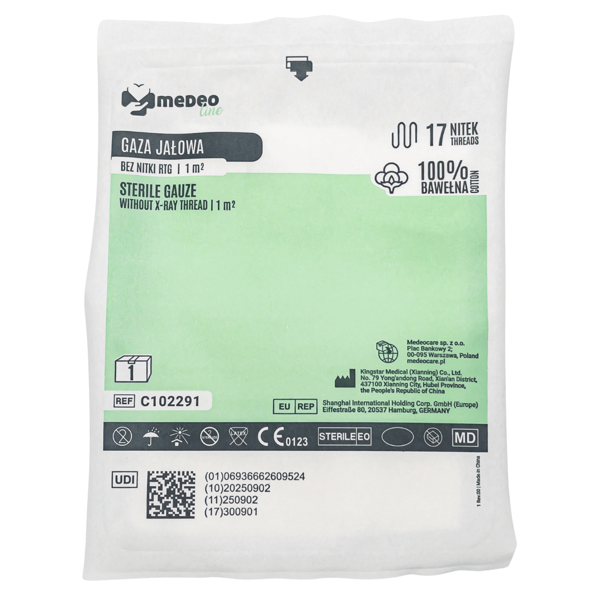 Gaza jalowa 1m2 1szt MedeoLine