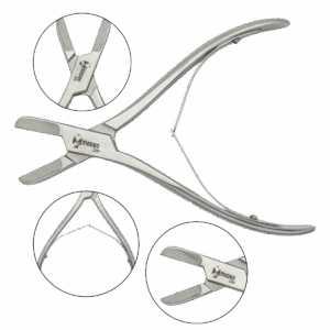 Odgryzacz kostny kleszcze do cięcia kości proste Liston Medeoline