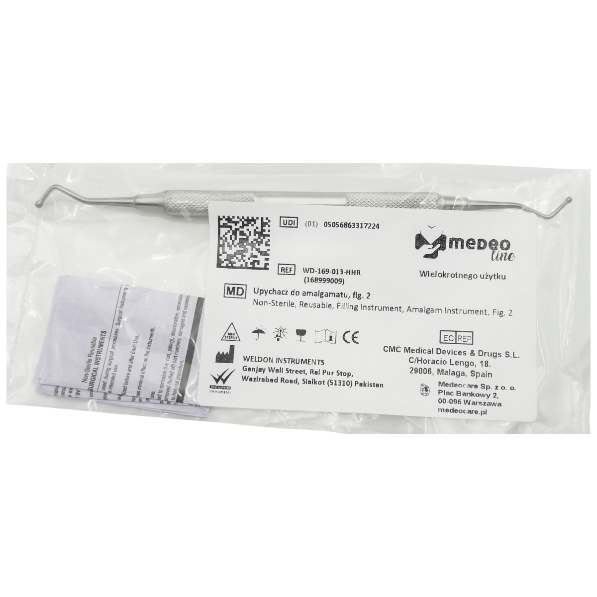 Upychacz do amalgamatu