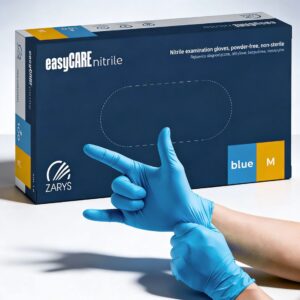 Rękawiczki Nitrylowe easyCARE Niebieskie M