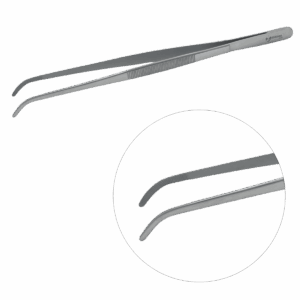 Pęseta pinceta anatomiczna stalowa zagięta standardowa 25 cm Medeoline