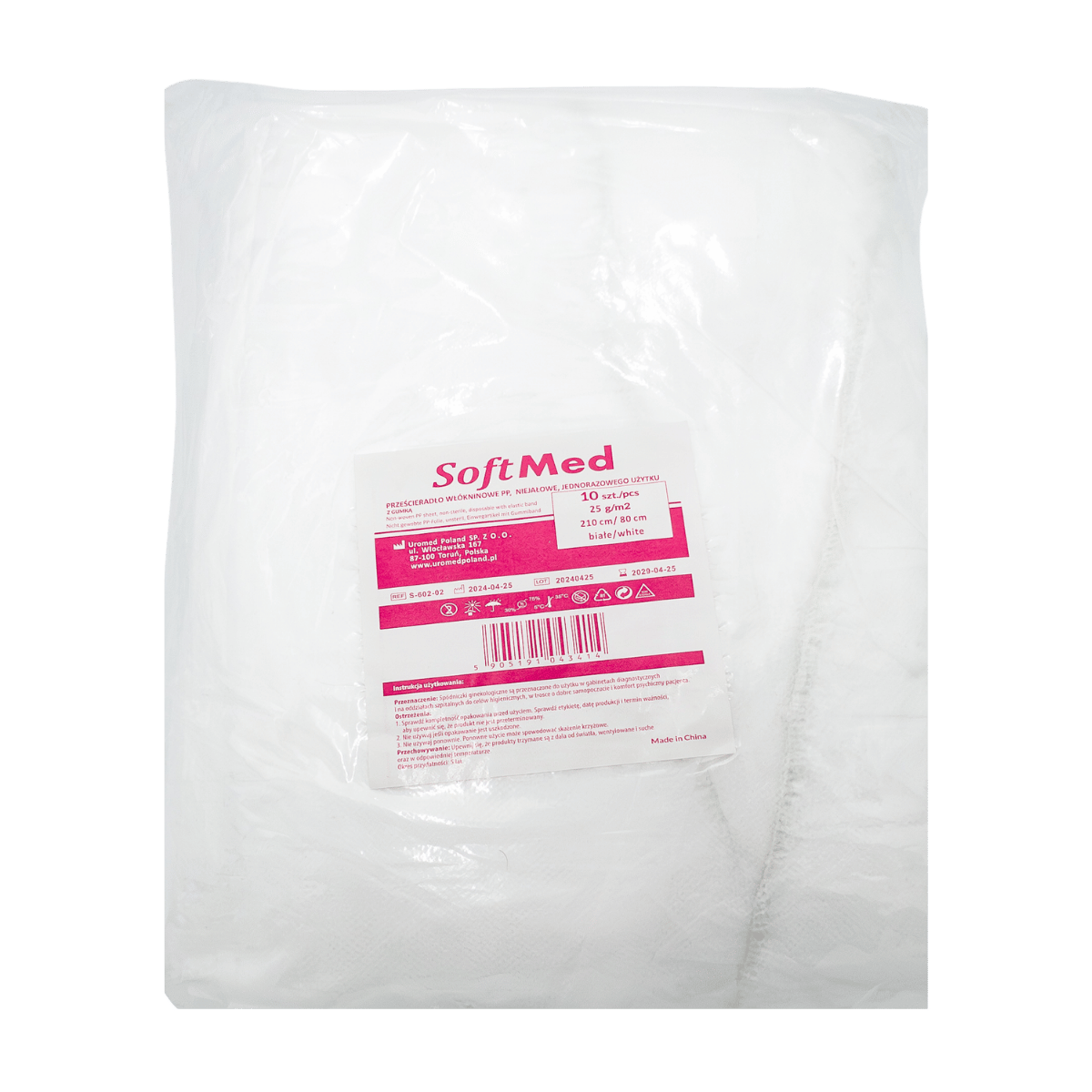 Przescieradlo wlokninowe z gumka