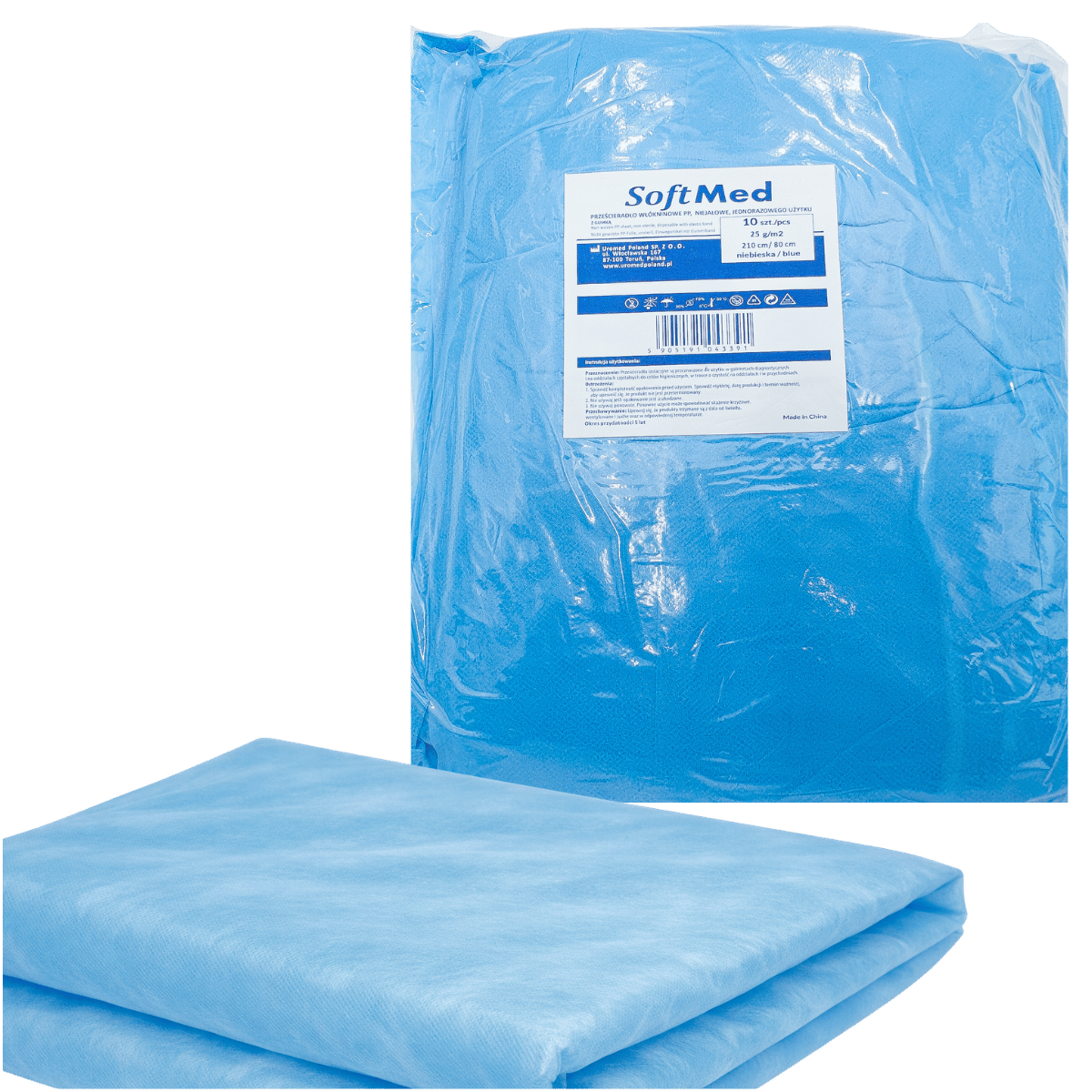 Przescieradło wlokninowe z gumka