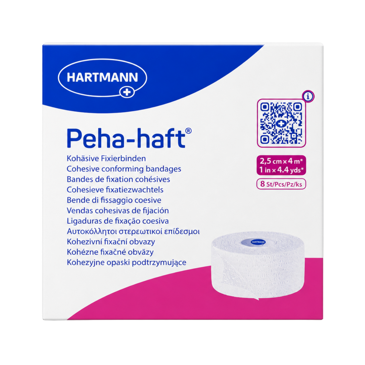 Peha Haft 2,5cm x 4m 8szt Hartmann