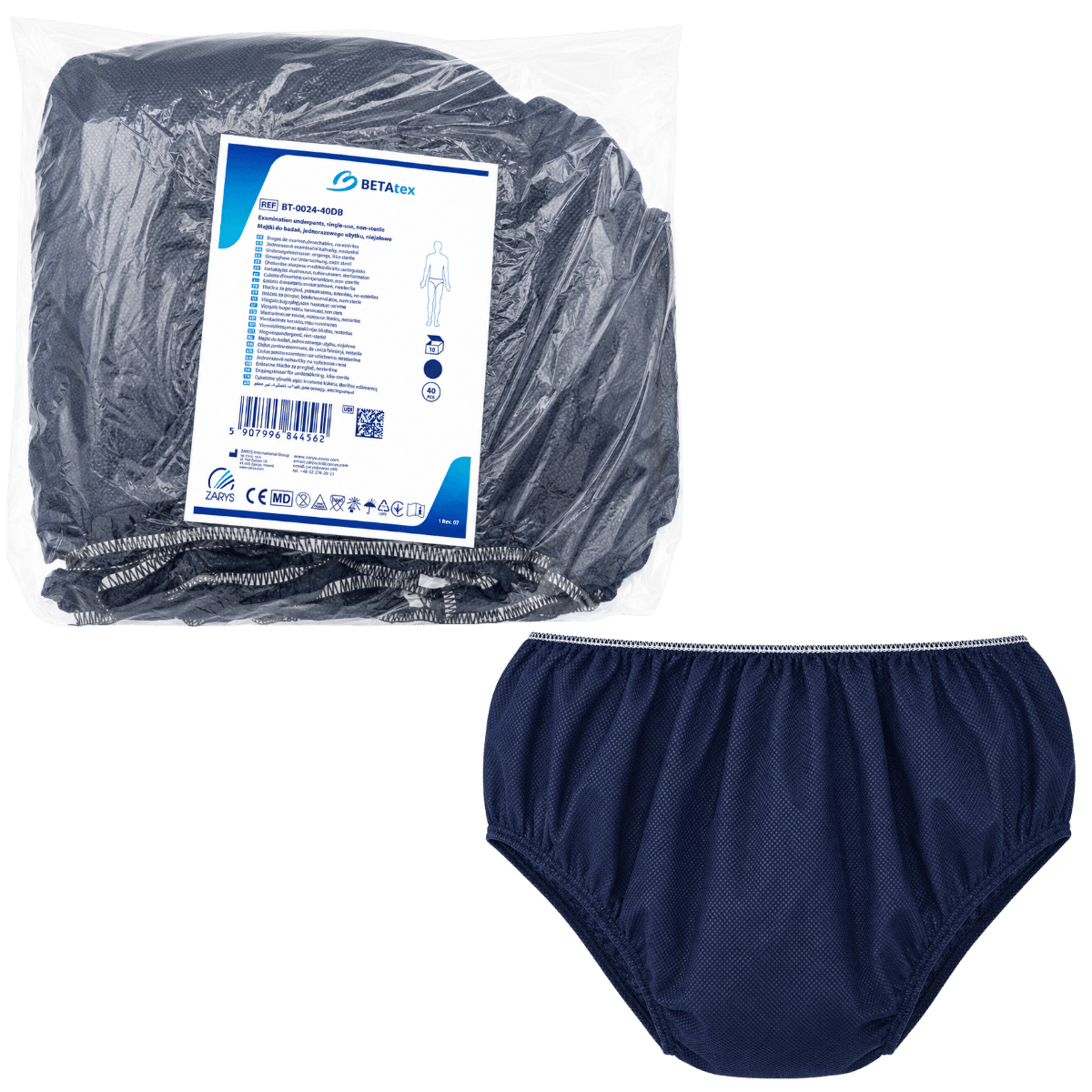 Majtki do badan granatowe 10szt Betatex Zarys