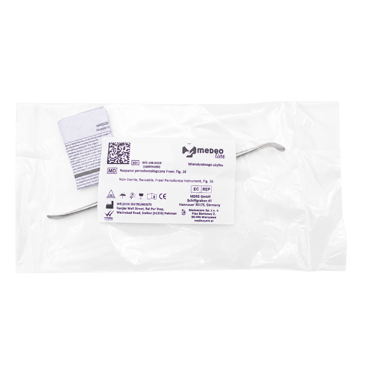 Raspator periodontologiczny Freer