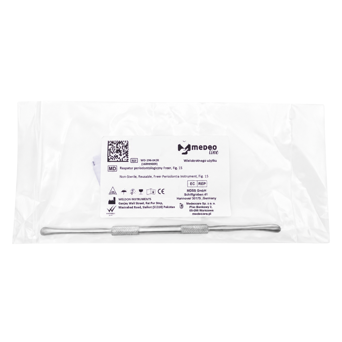 Raspator periodontologiczny Freer
